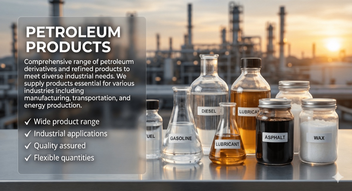 Petroleum Products - High quality petroleum products from Skybridge Energy
